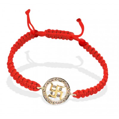 Swastik Gold Bracelet
